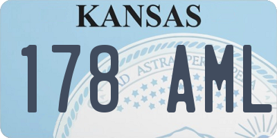 KS license plate 178AML