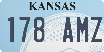 KS license plate 178AMZ