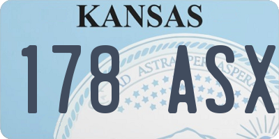 KS license plate 178ASX