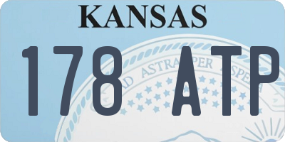 KS license plate 178ATP