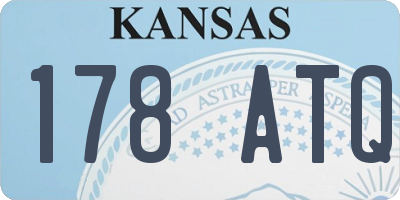 KS license plate 178ATQ