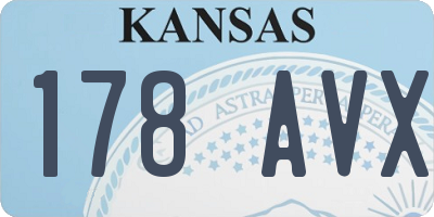 KS license plate 178AVX