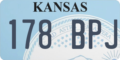 KS license plate 178BPJ