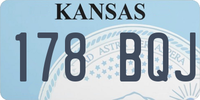 KS license plate 178BQJ