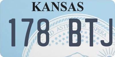 KS license plate 178BTJ