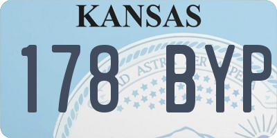 KS license plate 178BYP