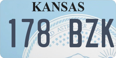 KS license plate 178BZK