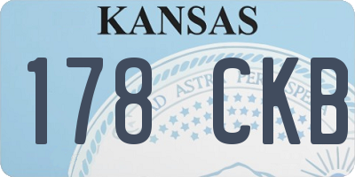 KS license plate 178CKB