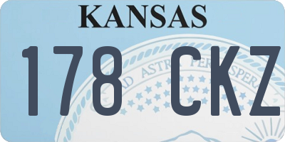 KS license plate 178CKZ