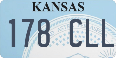 KS license plate 178CLL