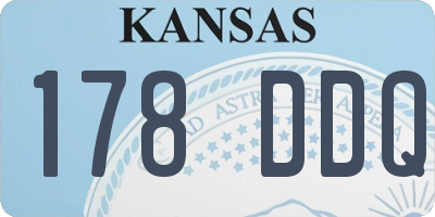 KS license plate 178DDQ