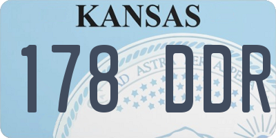 KS license plate 178DDR