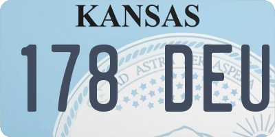 KS license plate 178DEU