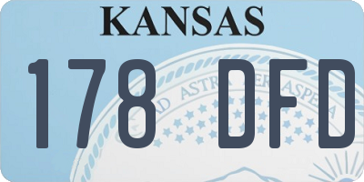 KS license plate 178DFD