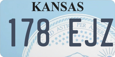 KS license plate 178EJZ