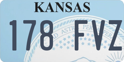 KS license plate 178FVZ