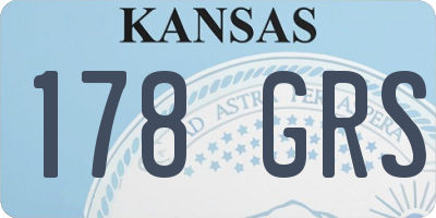 KS license plate 178GRS