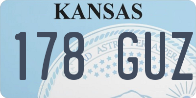 KS license plate 178GUZ