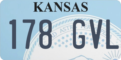KS license plate 178GVL