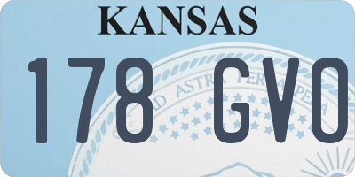 KS license plate 178GVO