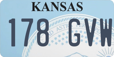 KS license plate 178GVW