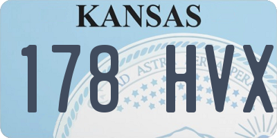 KS license plate 178HVX
