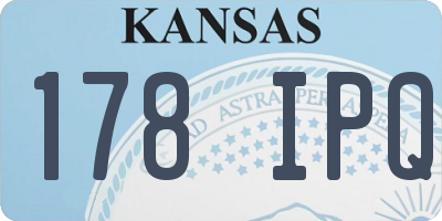 KS license plate 178IPQ