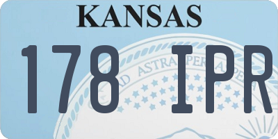 KS license plate 178IPR