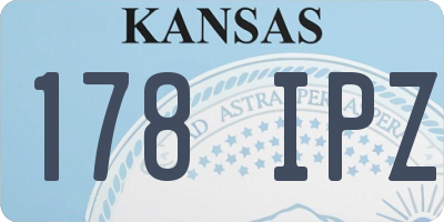 KS license plate 178IPZ