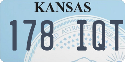 KS license plate 178IQT