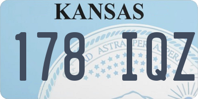 KS license plate 178IQZ
