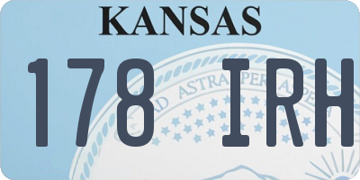 KS license plate 178IRH