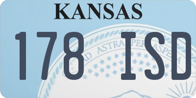 KS license plate 178ISD