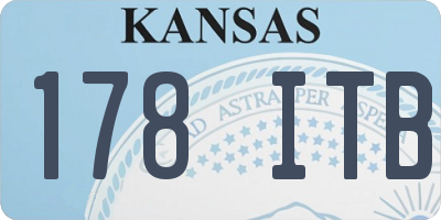 KS license plate 178ITB