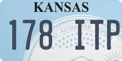 KS license plate 178ITP