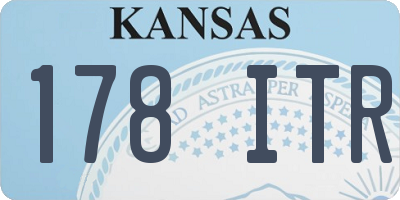 KS license plate 178ITR