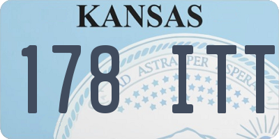 KS license plate 178ITT