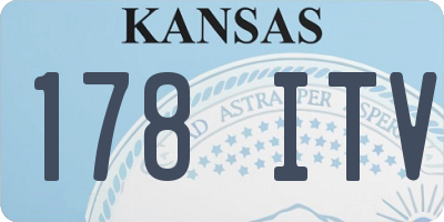 KS license plate 178ITV