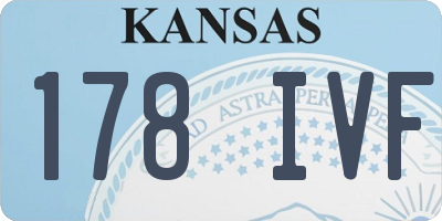 KS license plate 178IVF