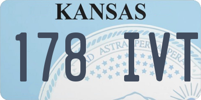 KS license plate 178IVT
