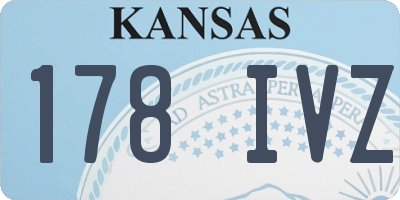 KS license plate 178IVZ