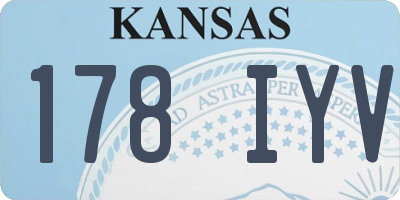 KS license plate 178IYV