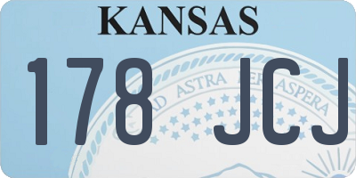 KS license plate 178JCJ