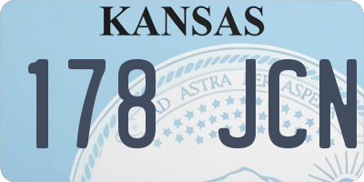 KS license plate 178JCN