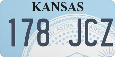 KS license plate 178JCZ