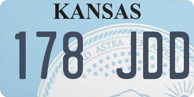 KS license plate 178JDD