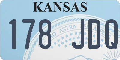 KS license plate 178JDQ