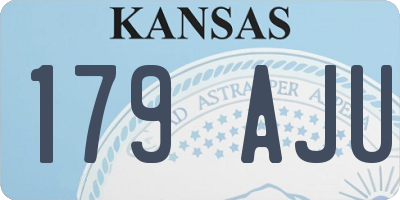 KS license plate 179AJU