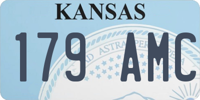 KS license plate 179AMC