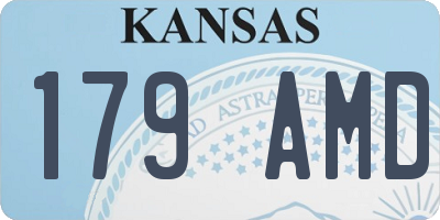 KS license plate 179AMD